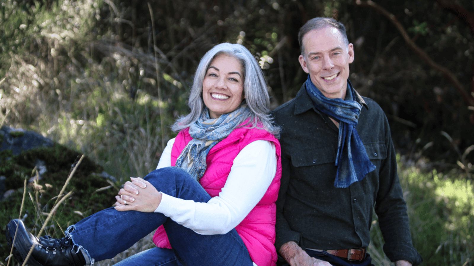 Dr. Claire Sira and Tom Hudock outdoors