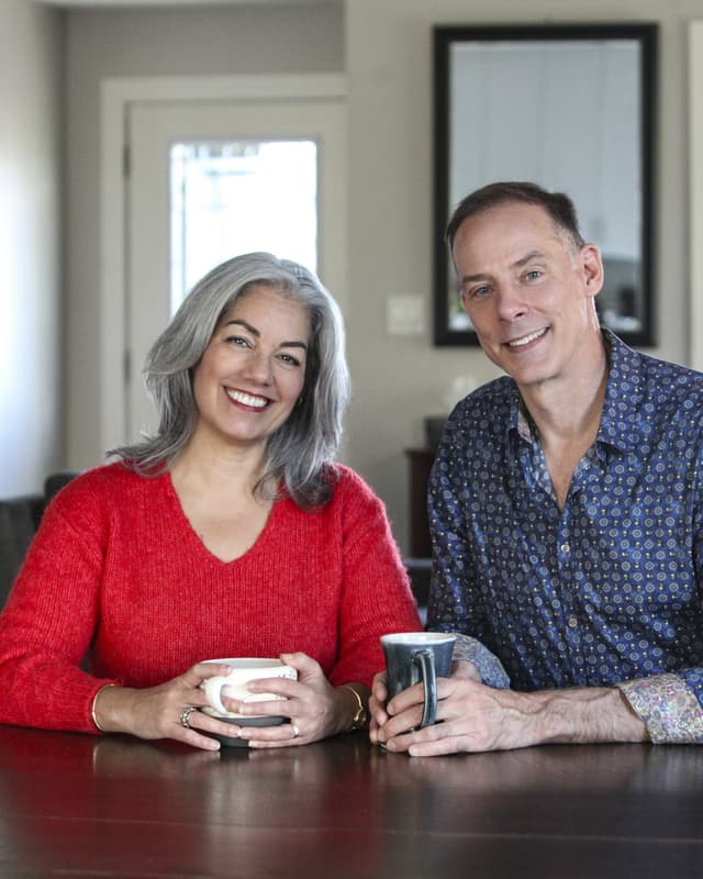 Dr. Claire Sira and Tom Hudock